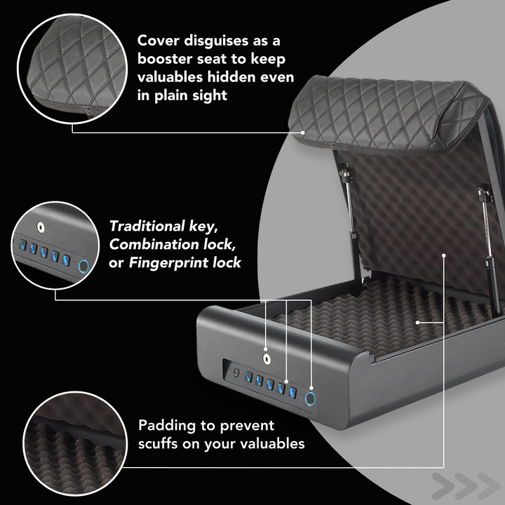 BoostedSafe Elite Fingerprint Safe with Key Access