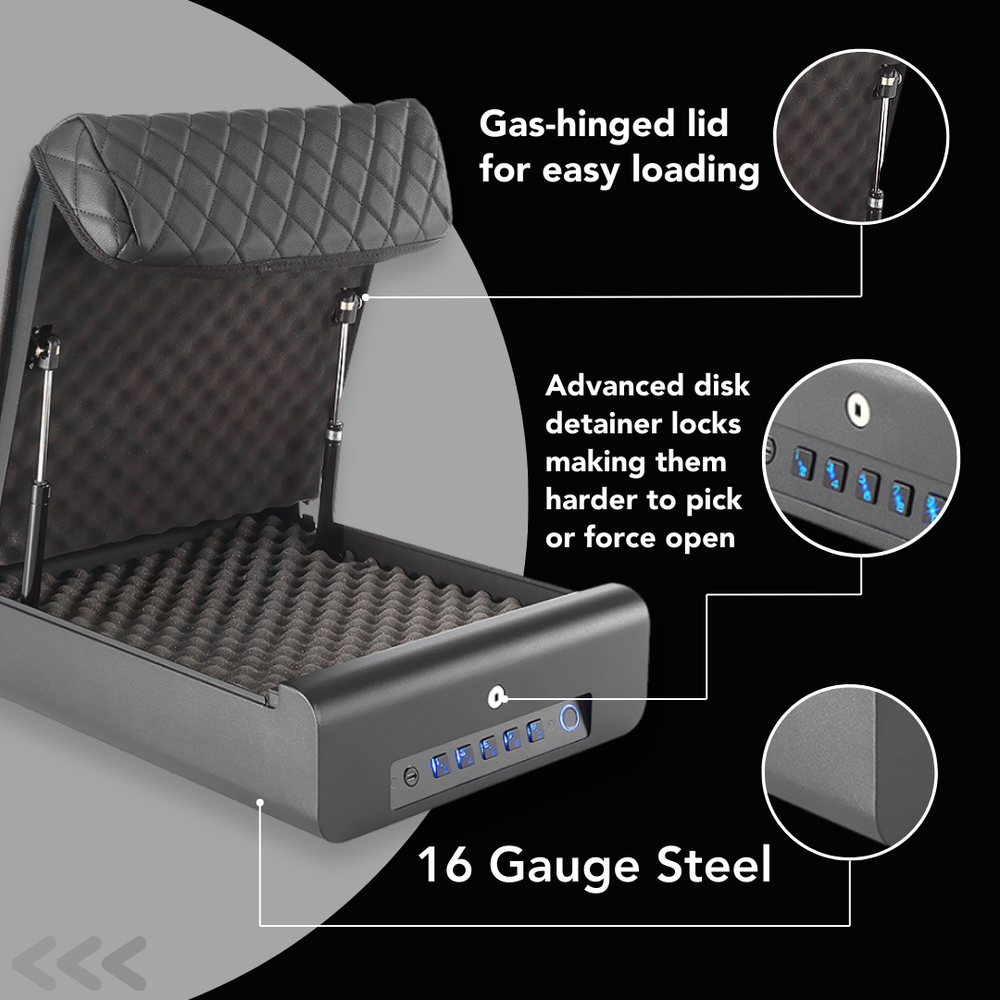 BoostedSafe Elite Fingerprint Safe with Key Access