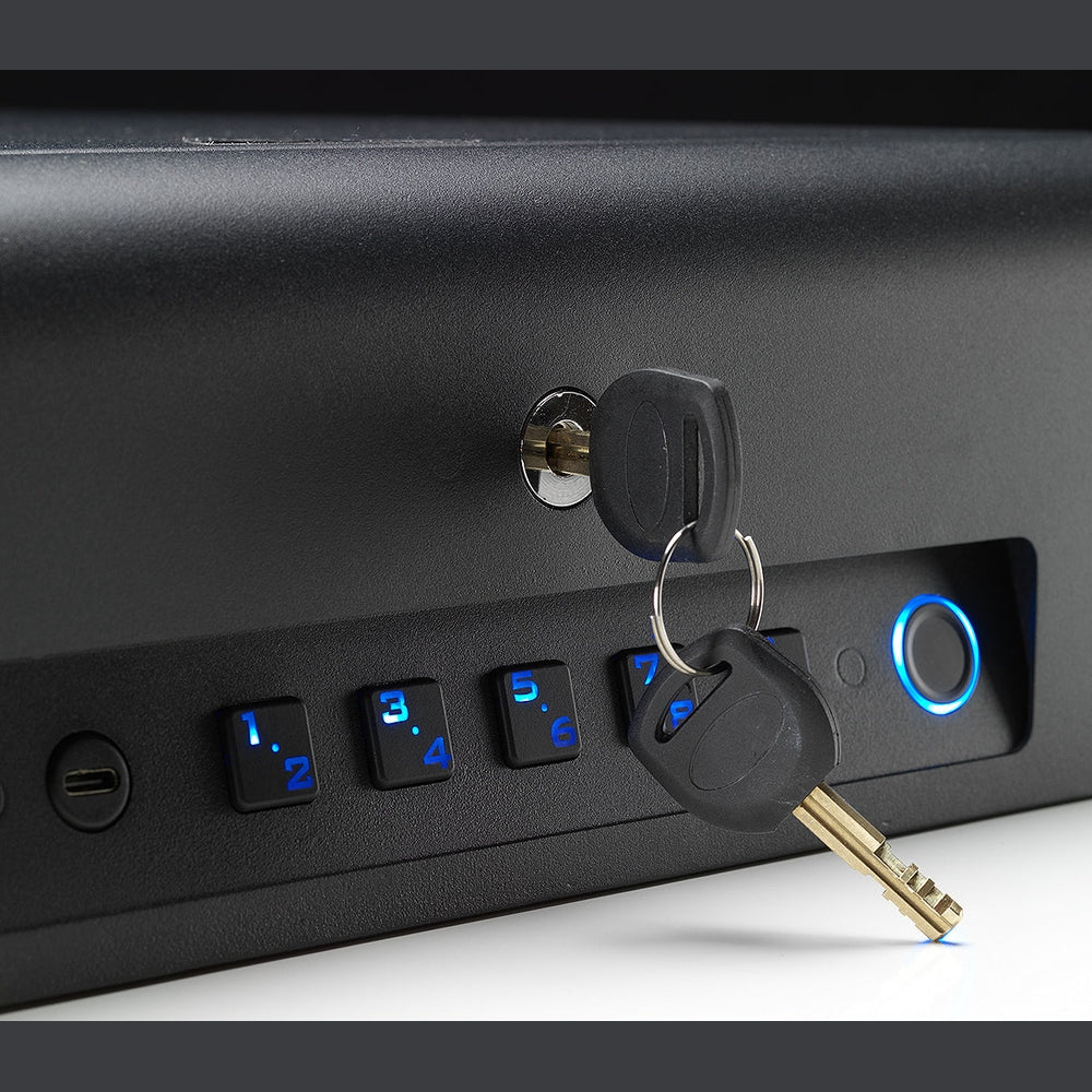 BoostedSafe Elite Fingerprint Safe with Key Access
