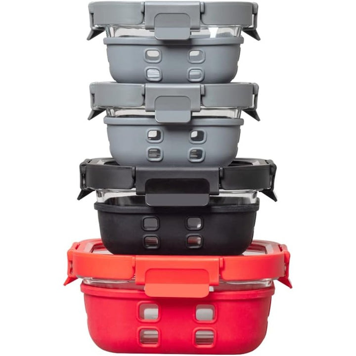 Glass Containers + Lids Set