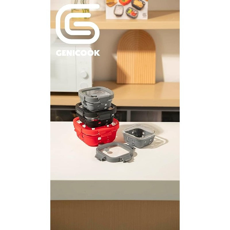 Glass Containers + Lids Set