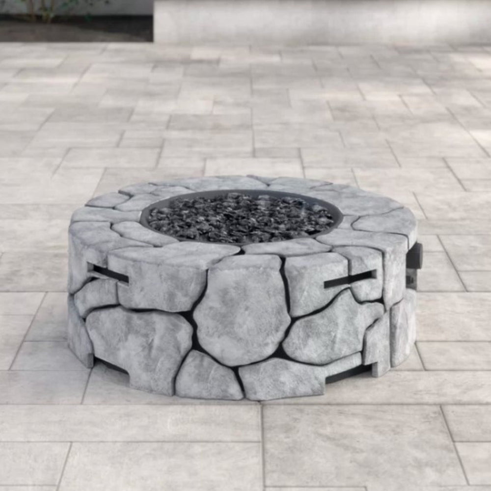 Outdoor Fire Pit Concrete Design | 9'' H x 28'' W