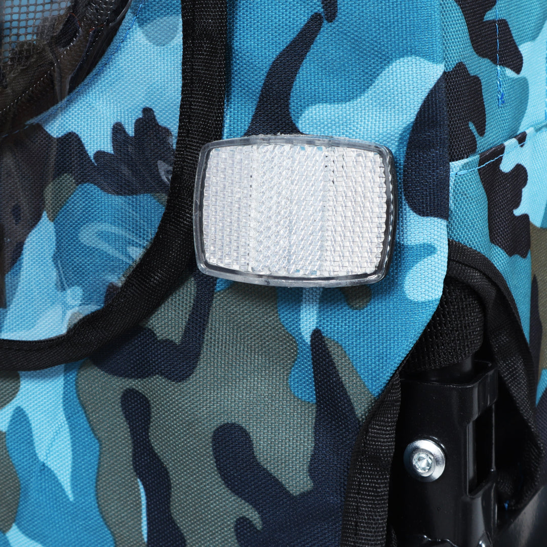 Outdoor Heavy Duty Collapsible Pet Bike Trailer with 16-Inch Wheels