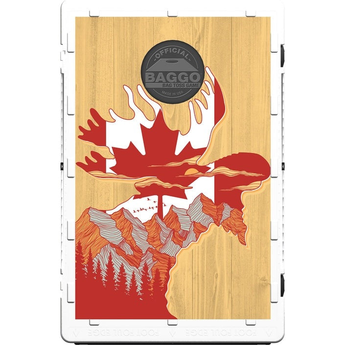 Canadian Moose Flag Leaf Bean Bag Toss Game by BAGGO