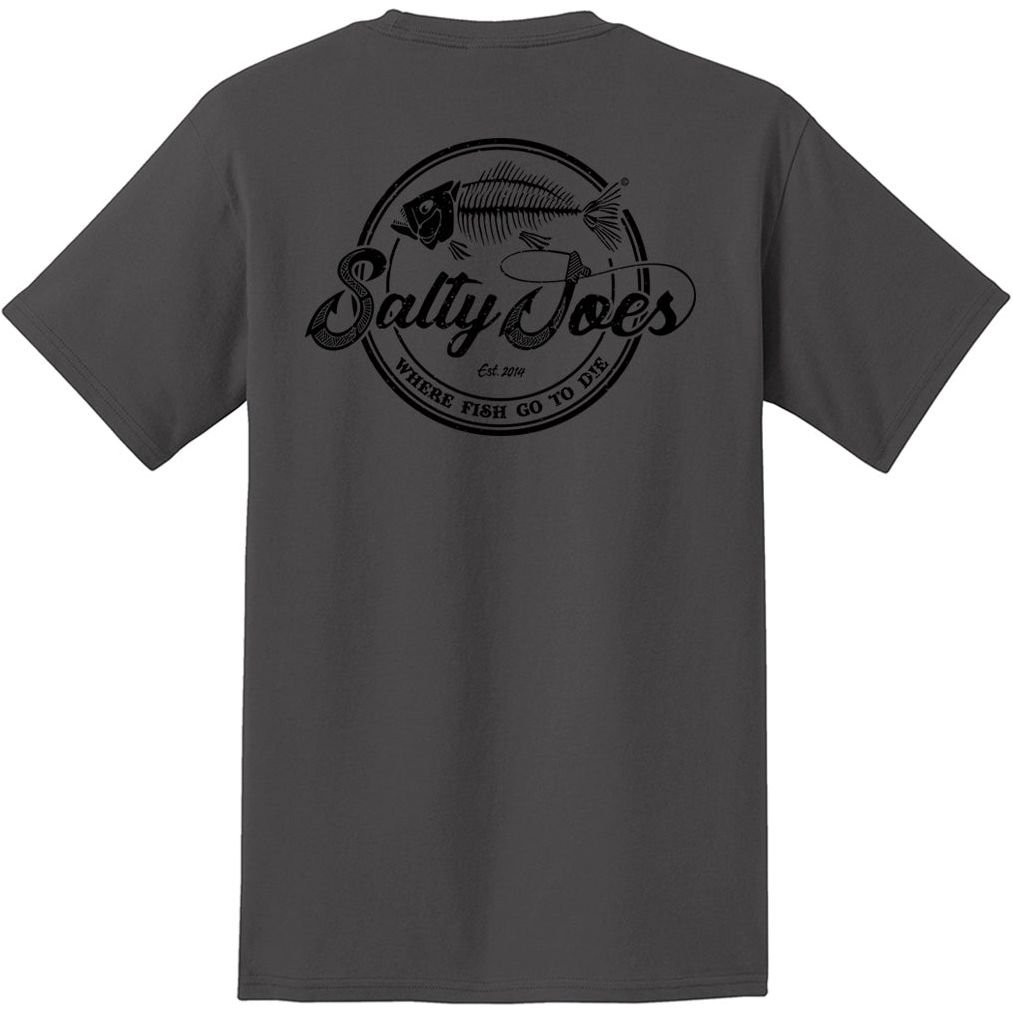 Salty Joe's Skeleton Hook Heavyweight Pocket Tee