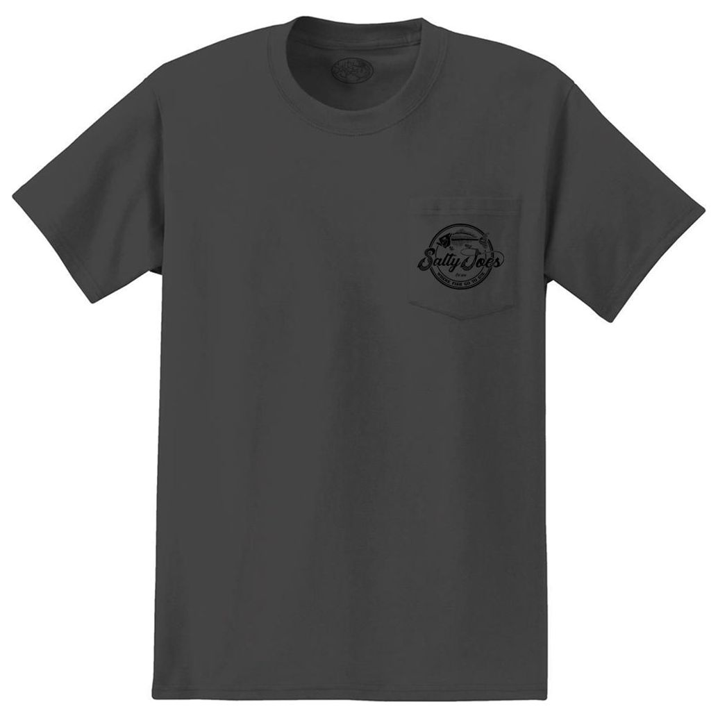 Salty Joe's Skeleton Hook Heavyweight Pocket Tee