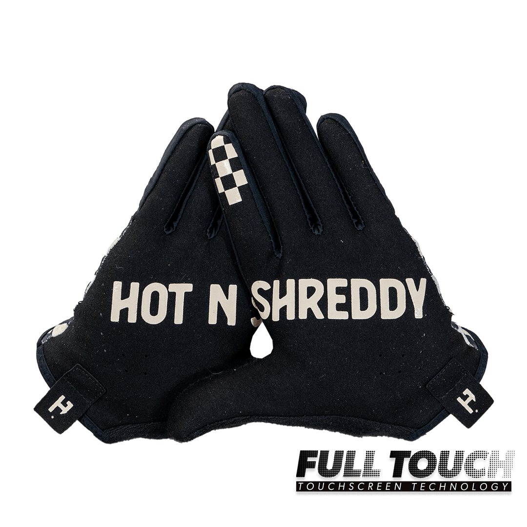 Handup Gloves - Checkered Black/Tan