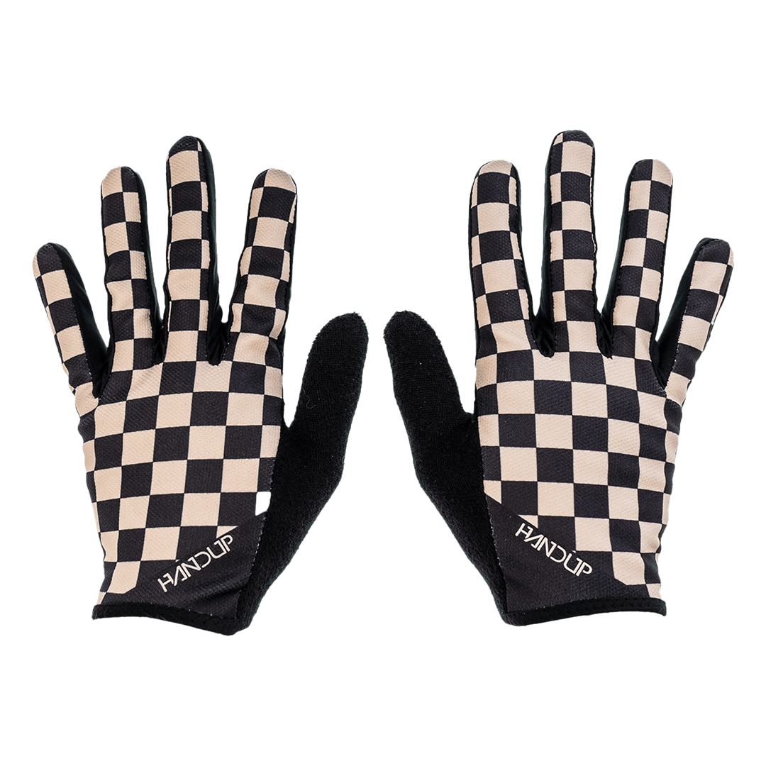 Handup Gloves - Checkered Black/Tan