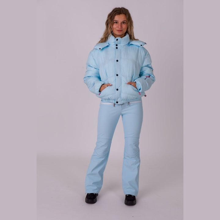 OOSC Clothing Chic Puffer Jacket - Ice Blue