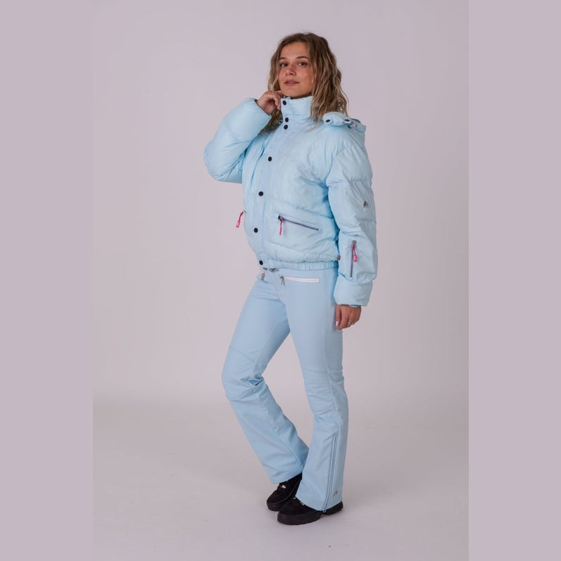 OOSC Clothing Chic Puffer Jacket - Ice Blue