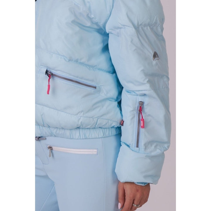 OOSC Clothing Chic Puffer Jacket - Ice Blue