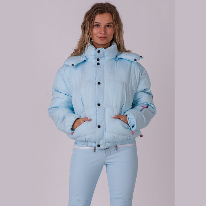 OOSC Clothing Chic Puffer Jacket - Ice Blue