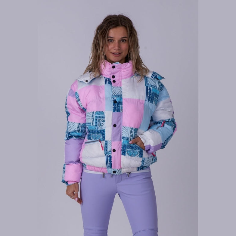 OOSC Clothing Chic Puffer Jacket -Patchwork