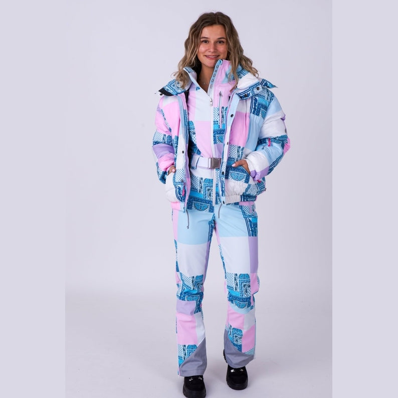 OOSC Clothing Chic Puffer Jacket -Patchwork