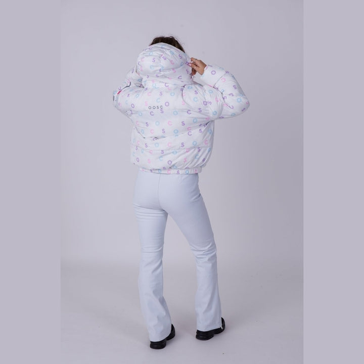 OOSC Clothing Chic Puffer Jacket - White OOSC Print