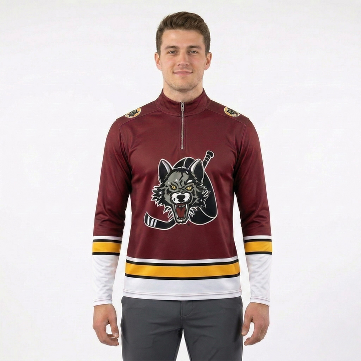 Chicago Wolves Performance 1/4 Zip jersey for fans