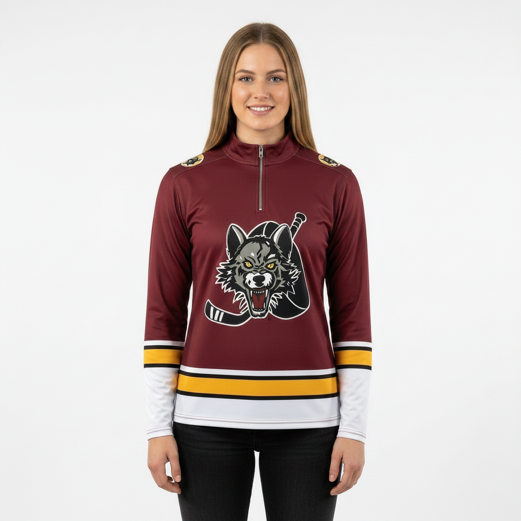 Chicago Wolves Performance 1/4 Zip jersey for fans