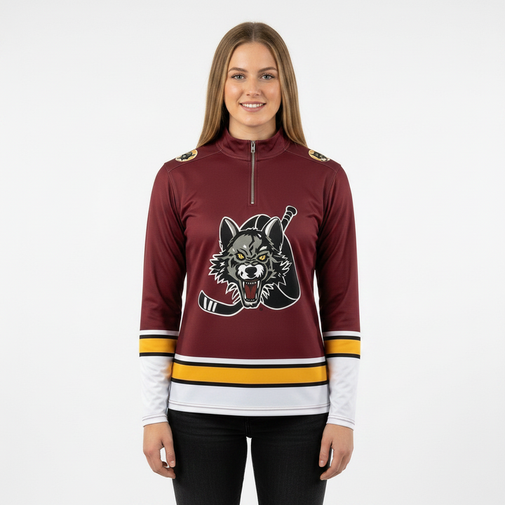 Chicago Wolves Performance 1/4 Zip jersey for fans