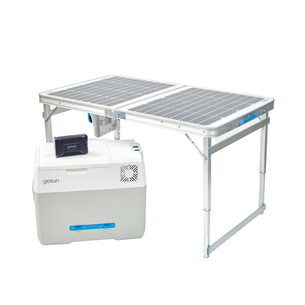 Chill + SolarTable 120 - Electric Cooler with Solar Charger