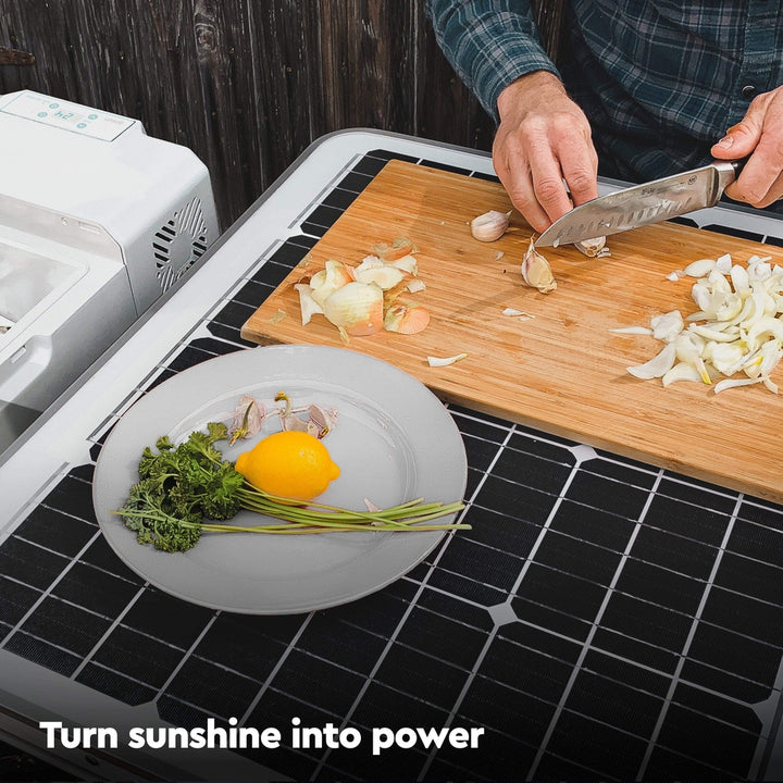 Chill + SolarTable 120 - Electric Cooler with Solar Charger