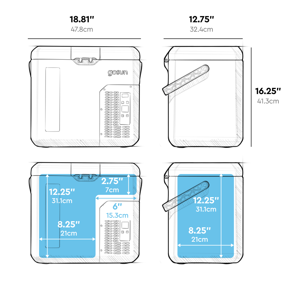 Chillito Portable Car Fridge - Keep Food Cool