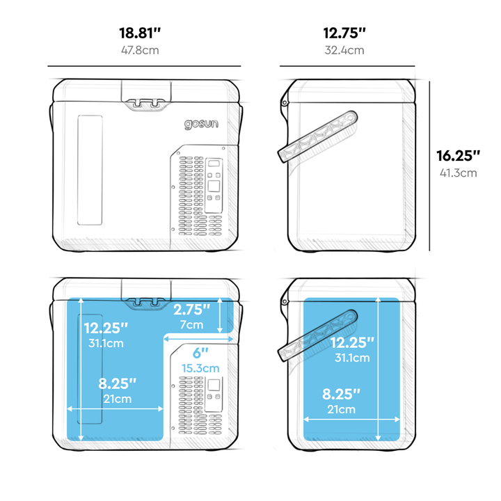 Chillito Portable Car Fridge - Keep Food Cool