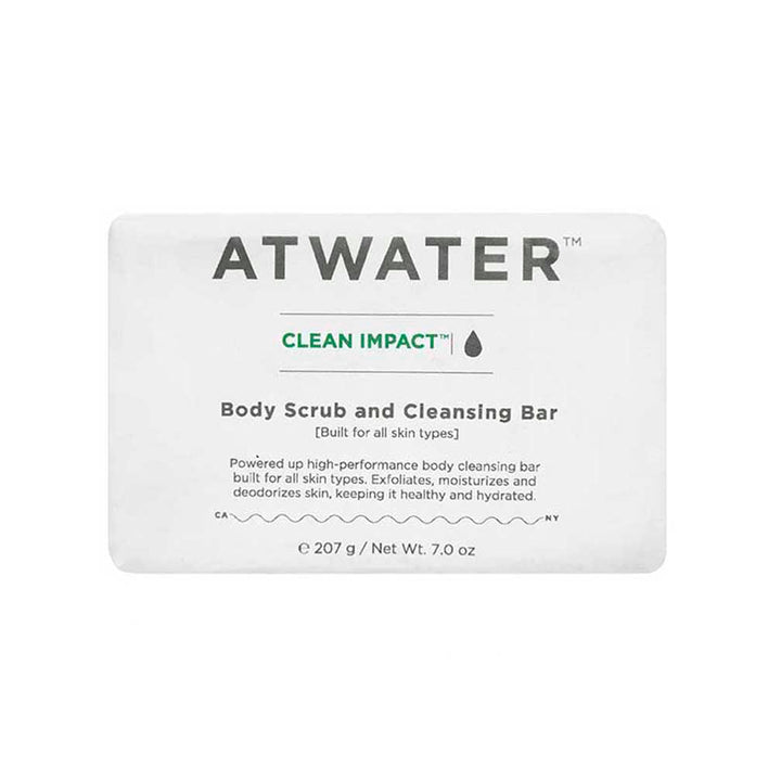 ATWATER Clean Impact Body Scrub and Cleansing Bar