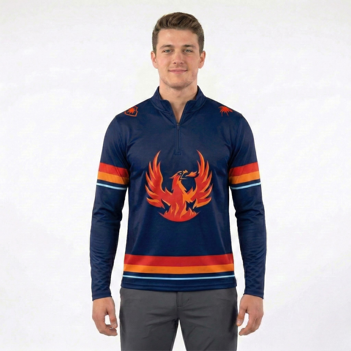Coachella Valley Firebirds replica jersey performance 1/4 zip