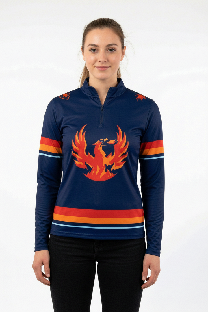 Coachella Valley Firebirds replica jersey performance 1/4 zip