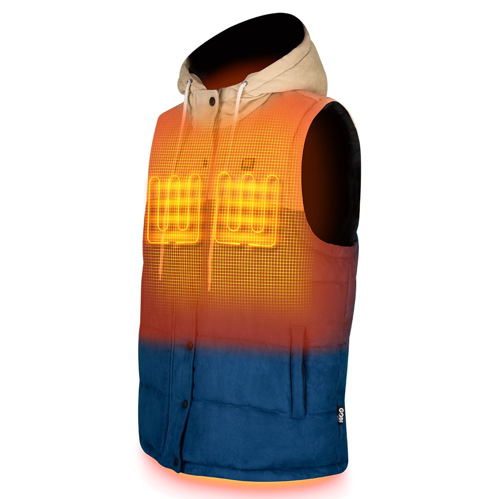 Gobi Heat Colt Mens Heated Vest with Hood