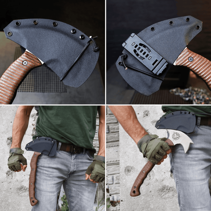 Combat tomahawk "Barong" with polymer composite handle