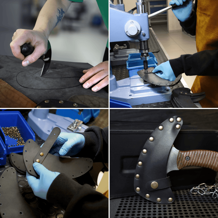 Combat tomahawk "Barong" with polymer composite handle