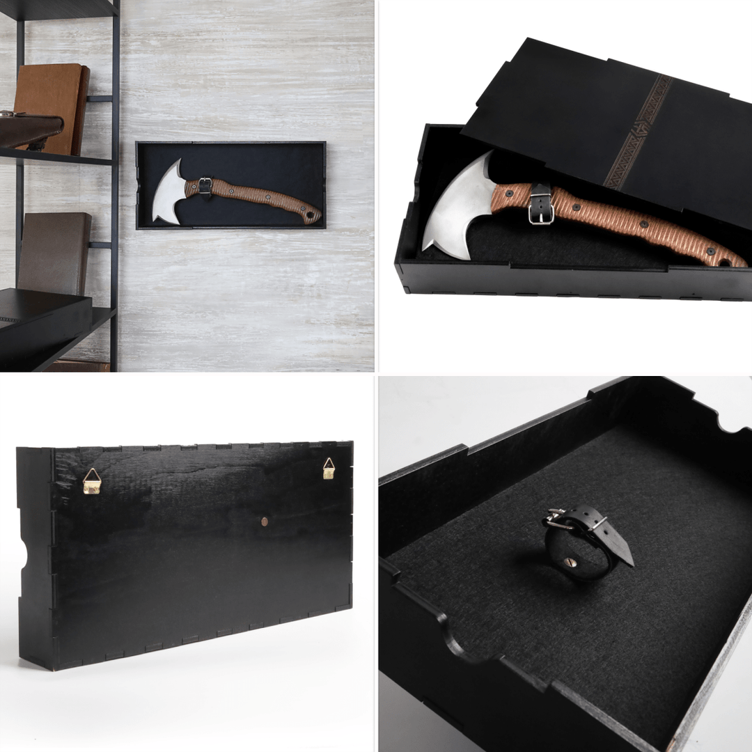 Combat tomahawk "Barong" with polymer composite handle