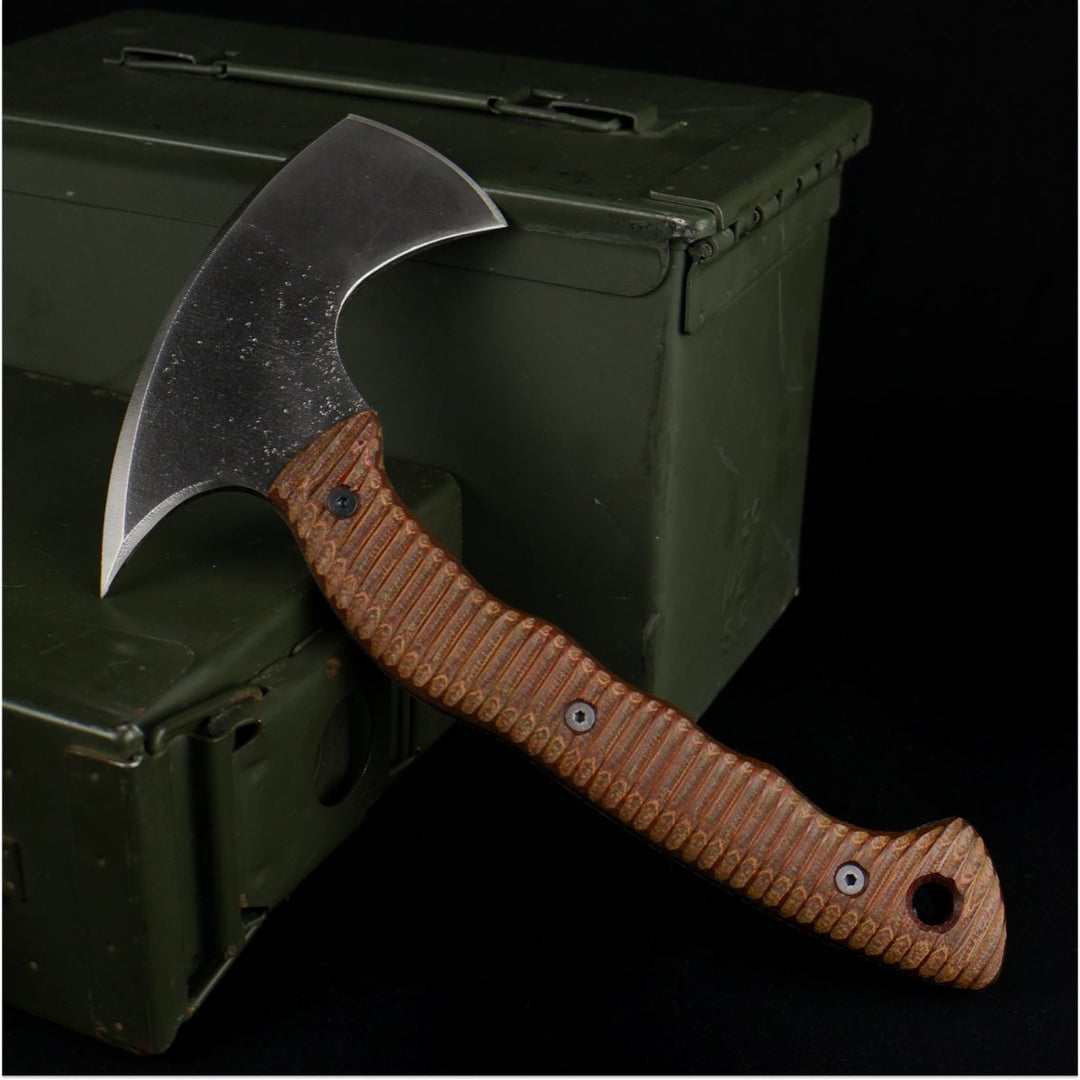 AncientSmithy Compact tactical tomahawk with blade and polymer composite handle