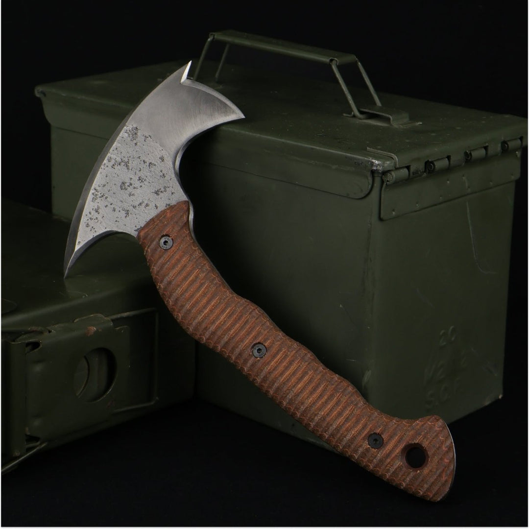 AncientSmithy Compact tactical tomahawk with polymer composite handle