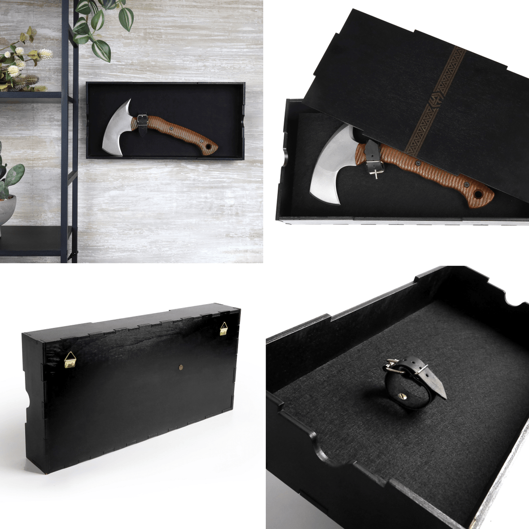 AncientSmithy Compact tactical tomahawk with blade and polymer composite handle