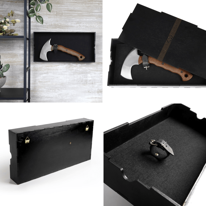 AncientSmithy Compact tactical tomahawk with blade and polymer composite handle