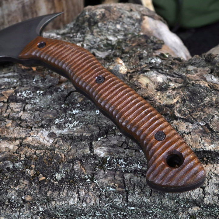 AncientSmithy Compact tactical tomahawk with blade and polymer composite handle