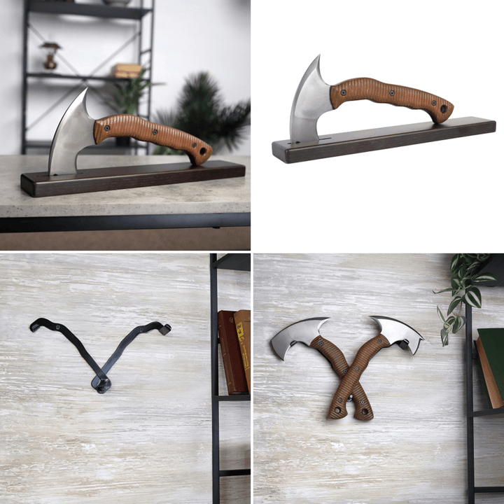 AncientSmithy Compact tactical tomahawk with blade and polymer composite handle