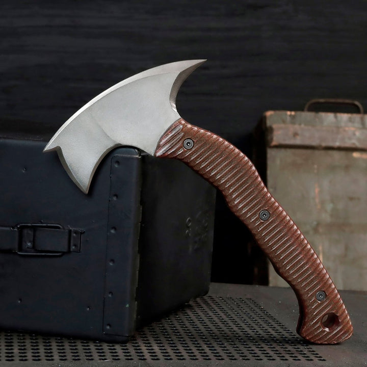 AncientSmithy Compact tactical tomahawk with polymer composite handle
