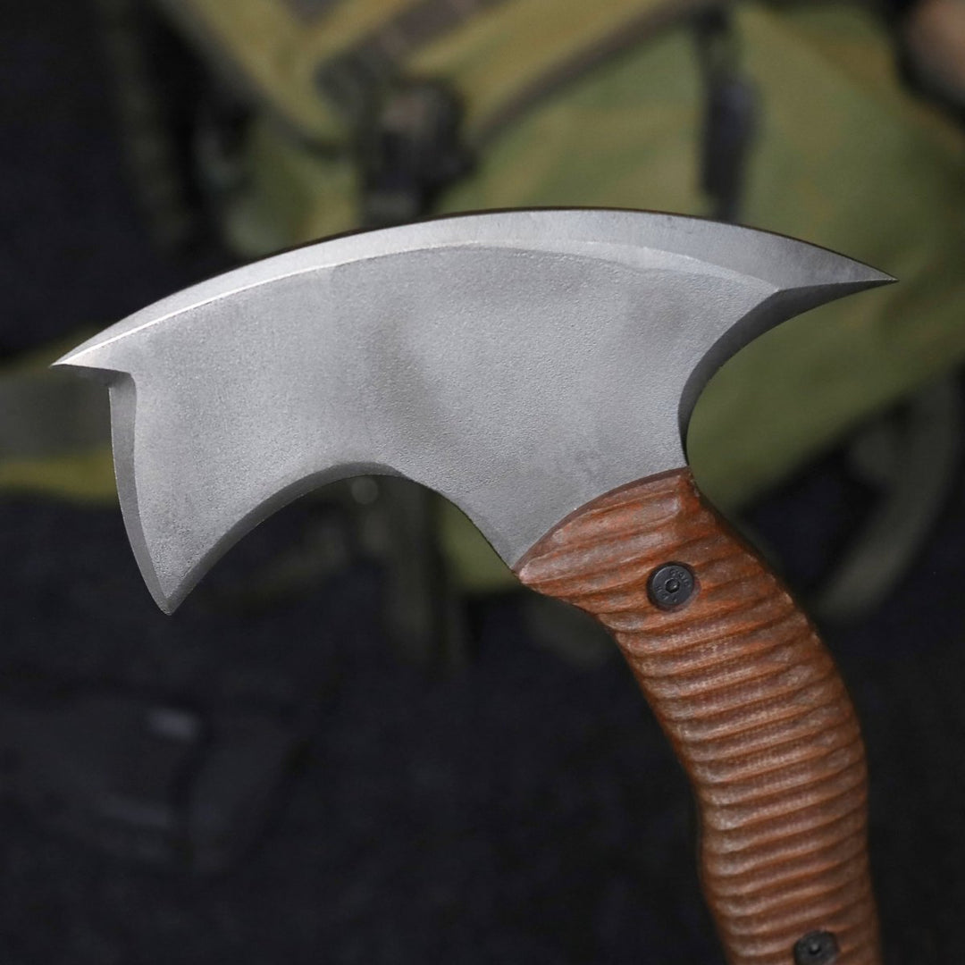 AncientSmithy Compact tactical tomahawk with polymer composite handle