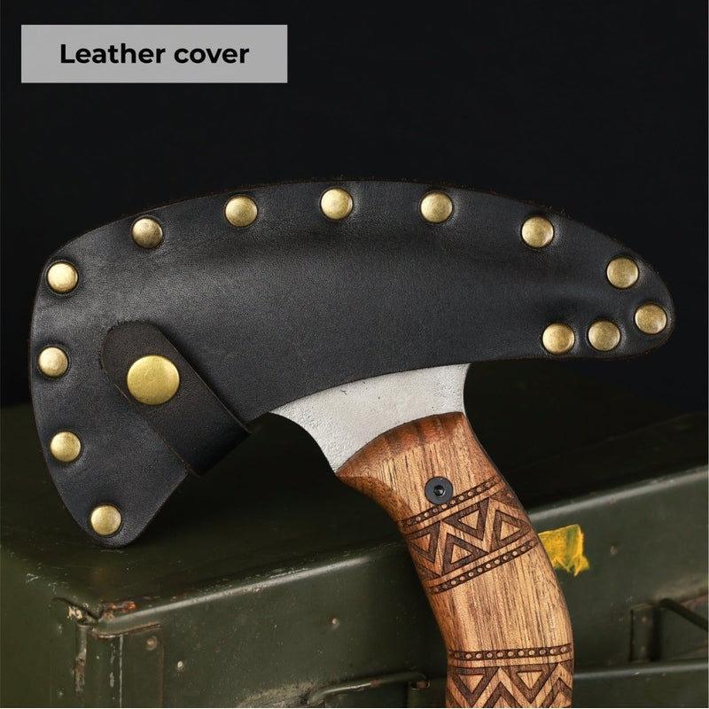 AncientSmithy Compact tomahawk "NIKIDO" with engraved handle