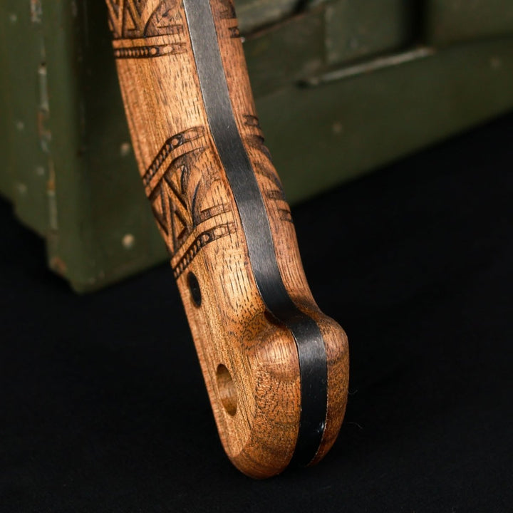 AncientSmithy Compact tomahawk "NIKIDO" with engraved handle