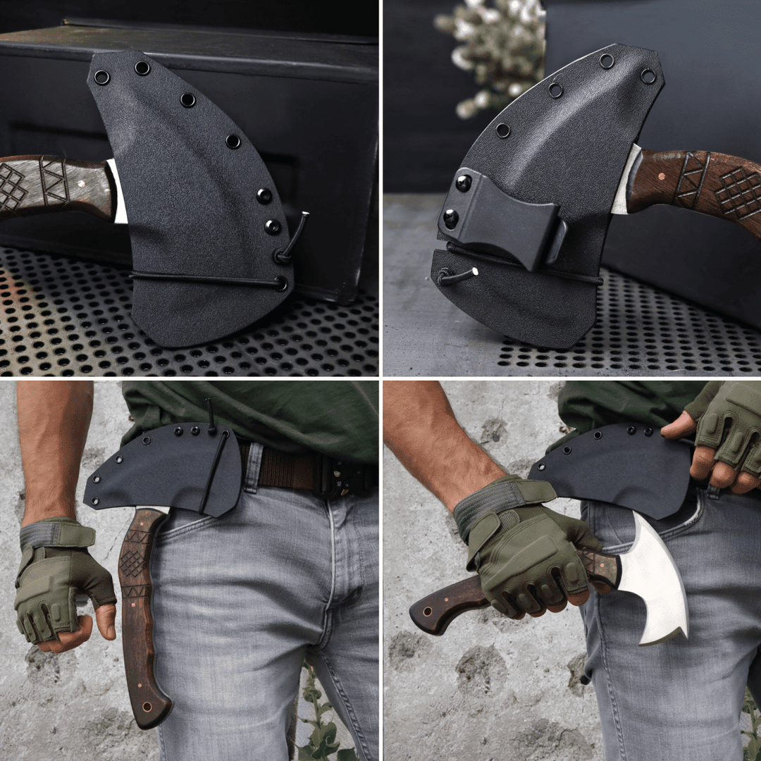 Compact tomahawk "Tahu" with wooden handle