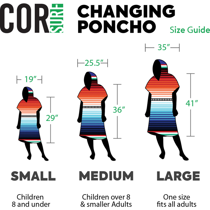 COR Surf Kids Changing Towel Poncho - Sarape