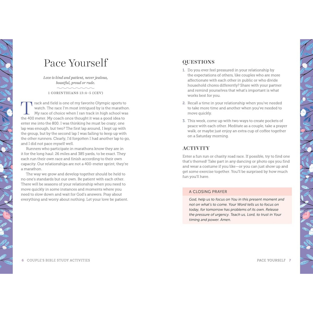 Couple's Bible Study Activities Spiral Bound