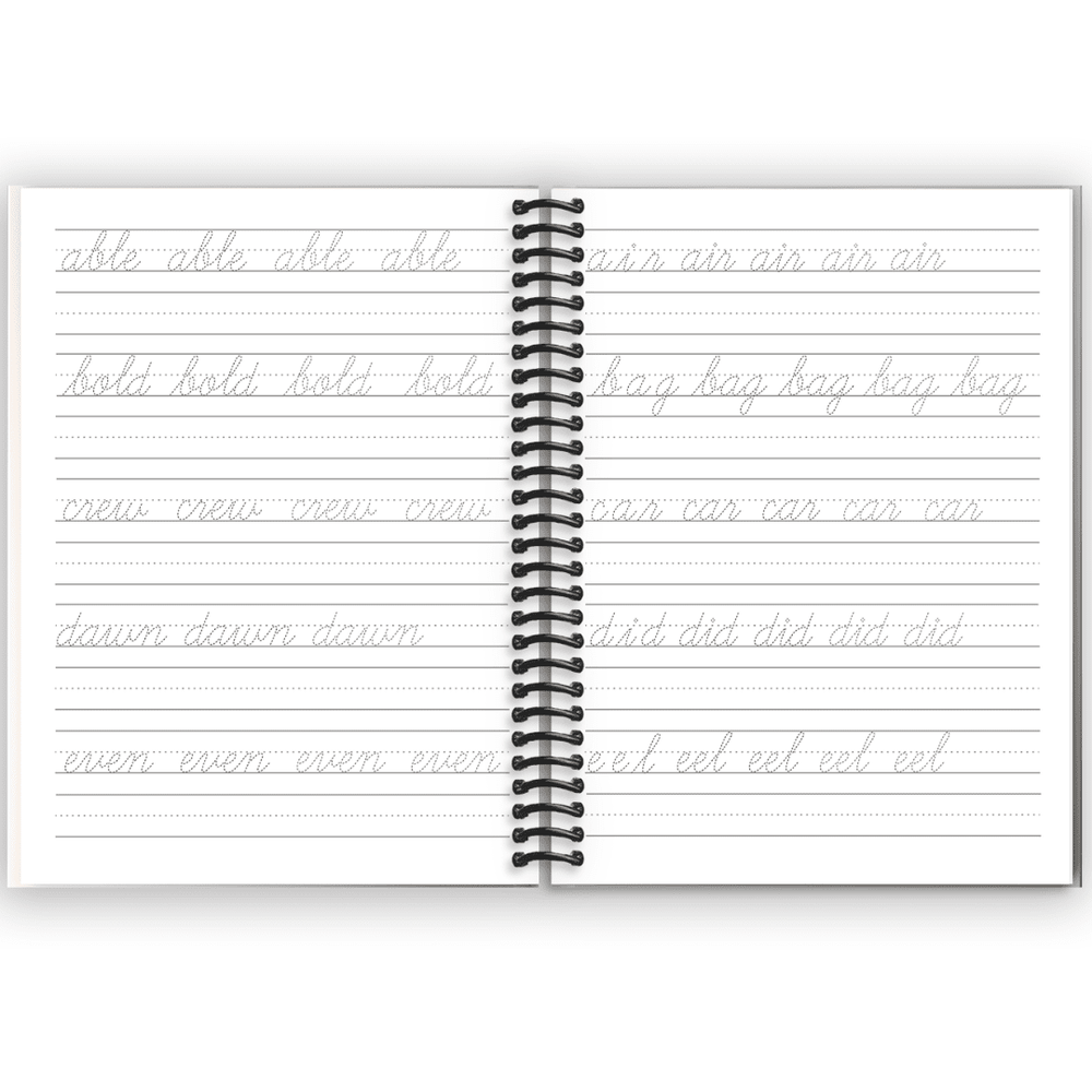 Cursive Handwriting Workbook for Teens Spiral Bound