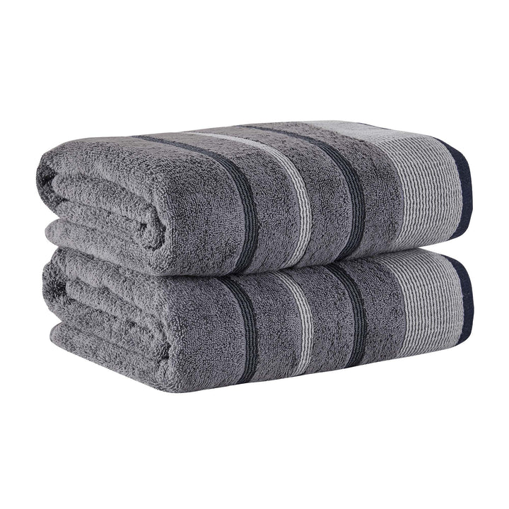 Cotton Stripe Bath Towel Set - Noelle Collection