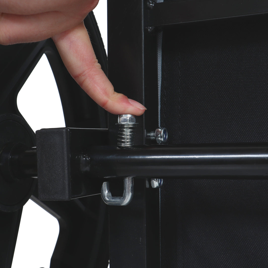 Outdoor Heavy Duty Collapsible Pet Bike Trailer with 16-Inch All-Terrain Wheels