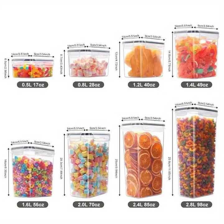 48-Piece Food Storage Container Set for Kitchen Organization